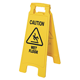 Cleaning safety signs 
